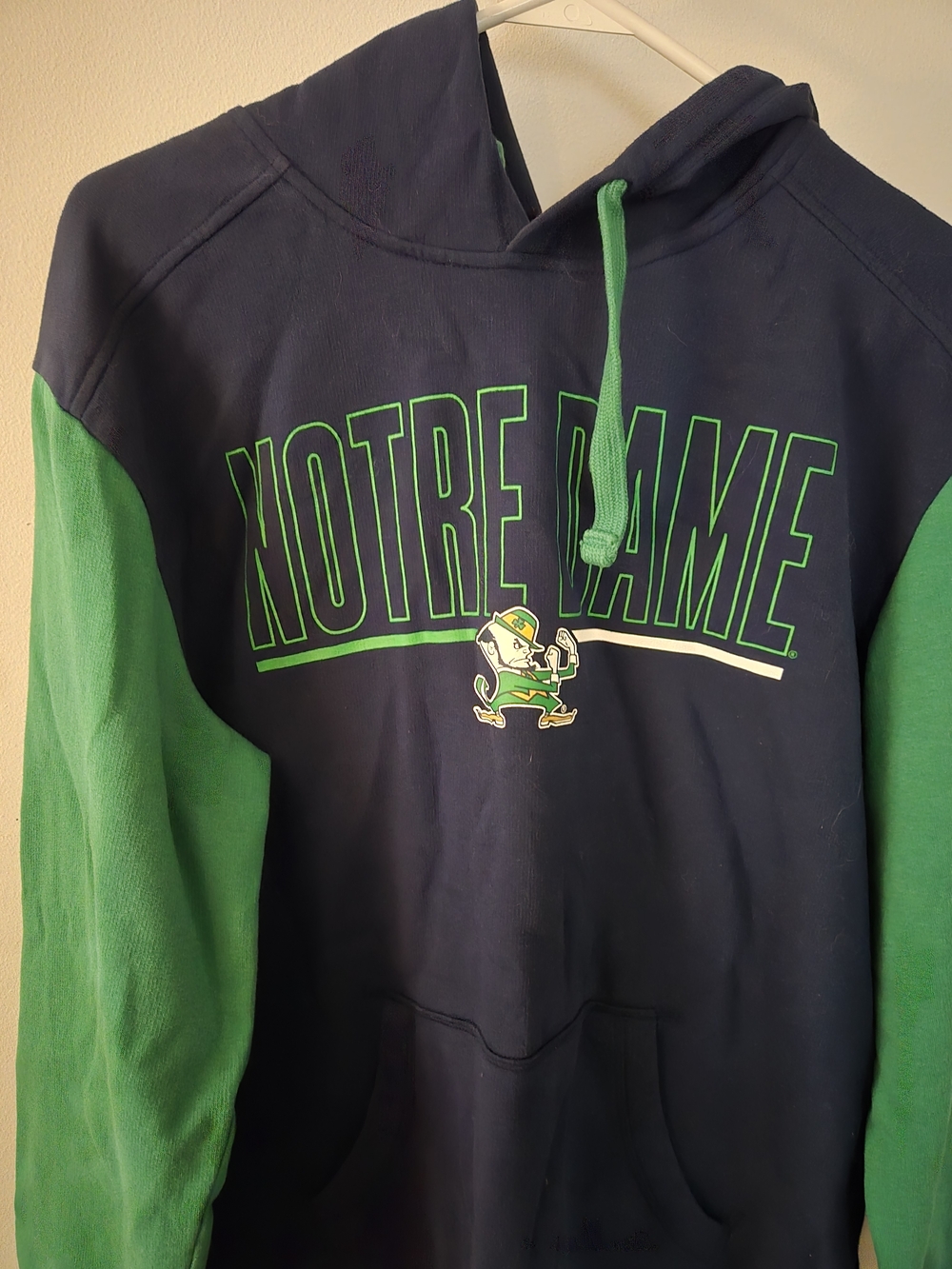 Logo Athletic Navy Pullover Hoodie with Black Tag